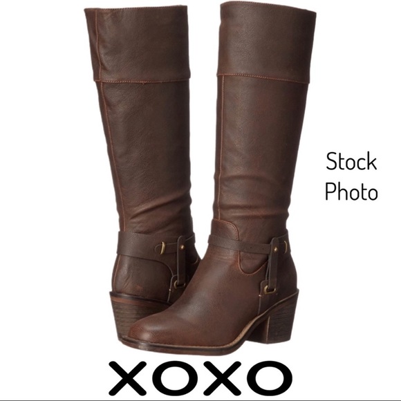 XOXO Shoes Xoxo Womens Marisa Harness Brown Midcalf Rising Boots